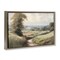 Stupell Industries Country Walk Path Framed Floater Canvas Wall Art Design by Kim Allen